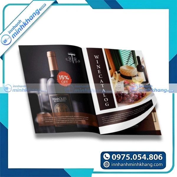 Mẫu catalogue rượu thiết kế sang trọng với phong cách cao cấp