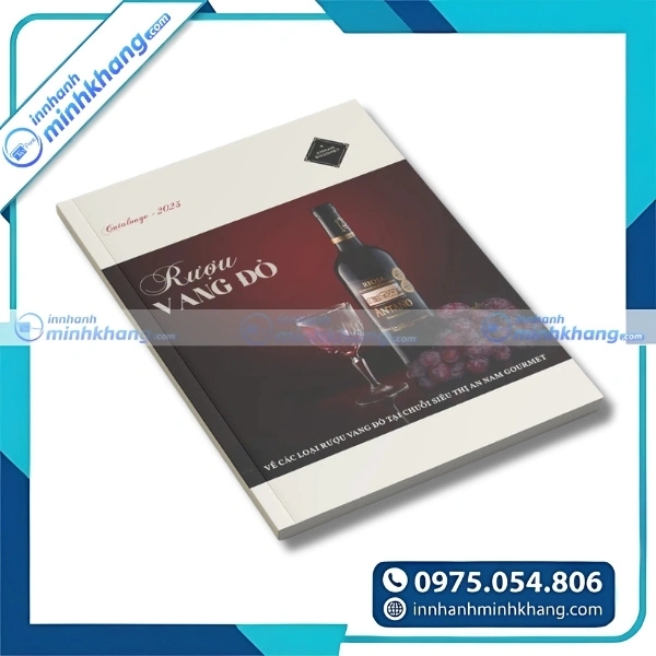 Mẫu catalogue rượu với phong cách châu Âu sang trọng