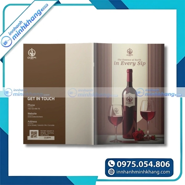 Mẫu thiết kế catalogue giới thiệu các dòng rượu cao cấp