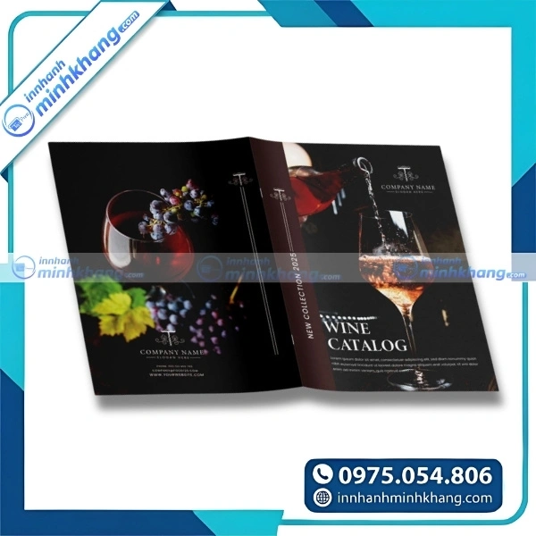 Mẫu catalogue rượu nhập khẩu với hình ảnh sắc nét