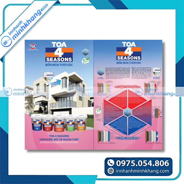 Mẫu catalogue sơn xây dựng chuyên nghiệp