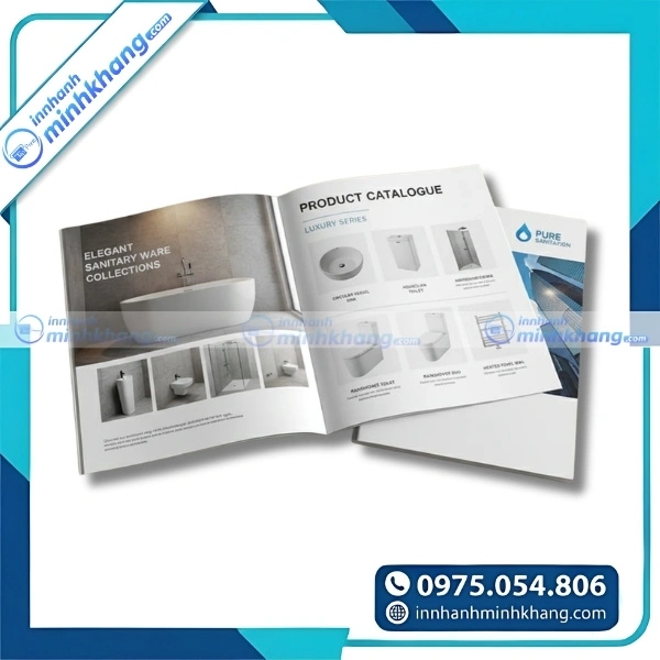 Mẫu thiết kế catalogue sản phẩm thiết bị vệ sinh theo yêu cầu