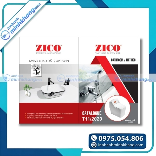 Mẫu catalogue giới thiệu thiết bị vệ sinh cho cửa hàng và đại lý