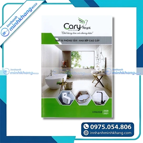 Mẫu catalogue phòng tắm với bố cục khoa học và hình ảnh sắc nét