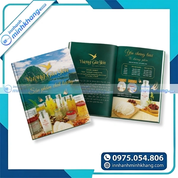 Mẫu catalogue yến sào với hình ảnh sản phẩm sắc nét