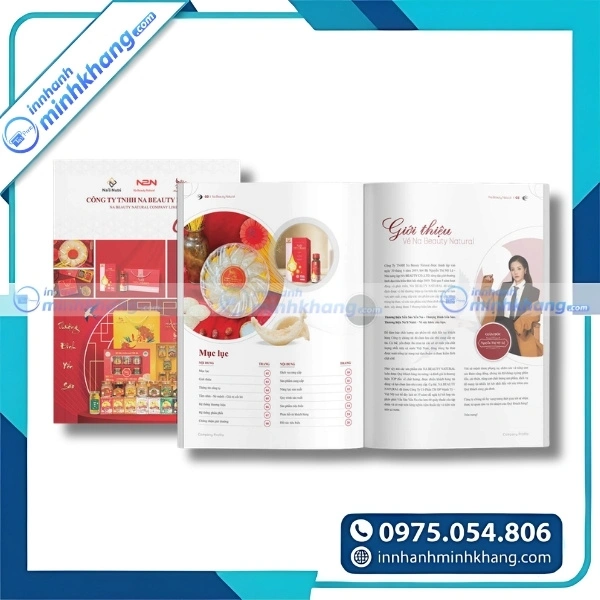 Mẫu thiết kế catalogue thực phẩm dành cho doanh nghiệp yến sào