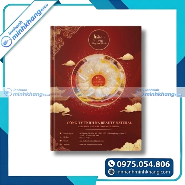 Mẫu thiết kế catalogue yến sào theo phong cách tối giản