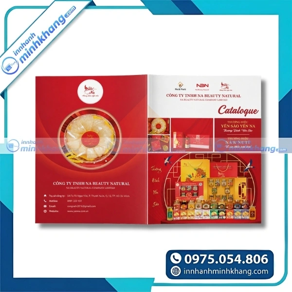 Mẫu catalogue tổ yến giới thiệu đầy đủ thông tin sản phẩm