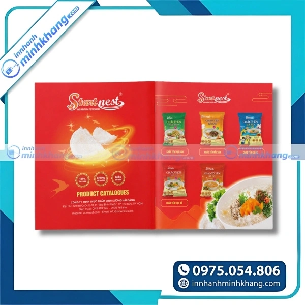 Mẫu thiết kế catalogue yến sào chuyên nghiệp cho doanh nghiệp