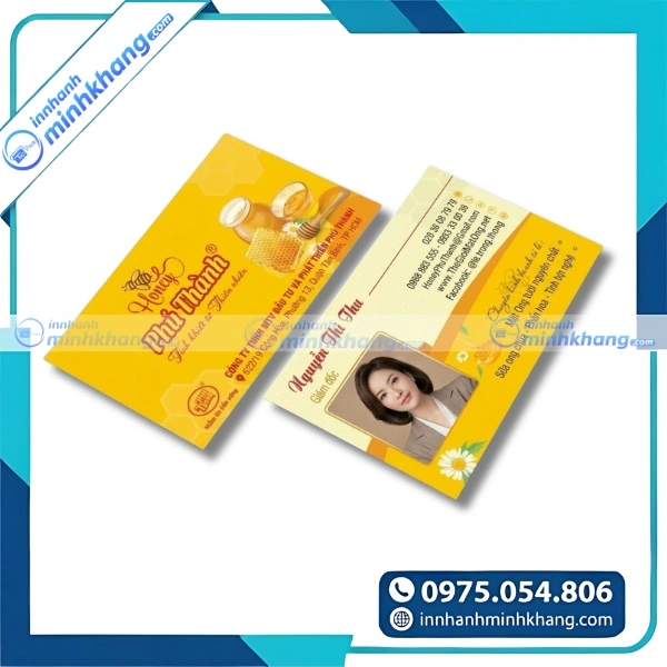 Mẫu thiết kế name card hai mặt có hình đẹp mắt