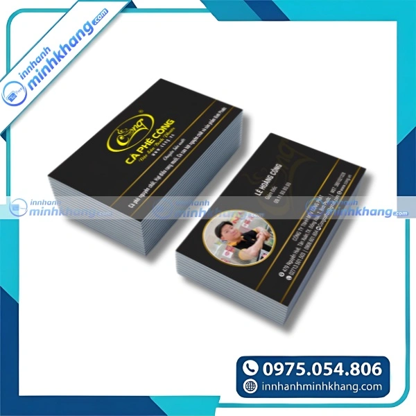 Mẫu name card có hình theo yêu cầu với chất lượng cao