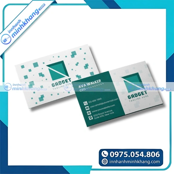 Mẫu name card độc đáo với màu sắc và bố cục ấn tượng