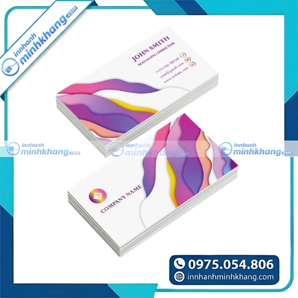 Mẫu name card độc đáo sử dụng giấy mỹ thuật cao cấp