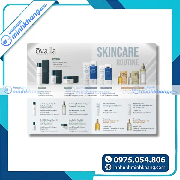 Mẫu tờ rơi quảng cáo sản phẩm chăm sóc sắc đẹp
