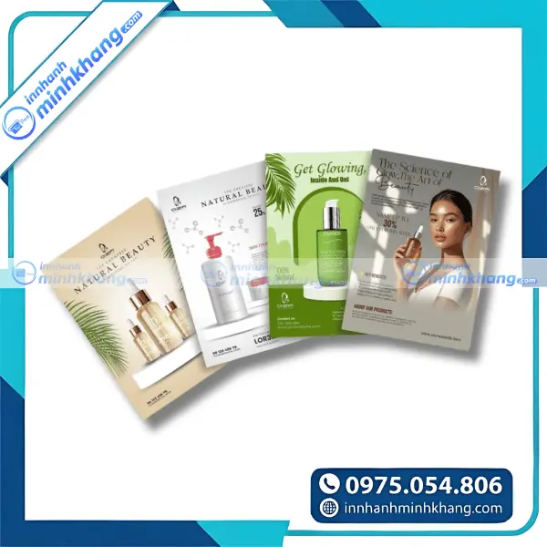 Mẫu tờ rơi quảng bá mỹ phẩm dưỡng da cao cấp