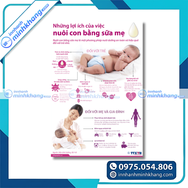 Mẫu tờ rơi hướng dẫn cho con bú đúng cách