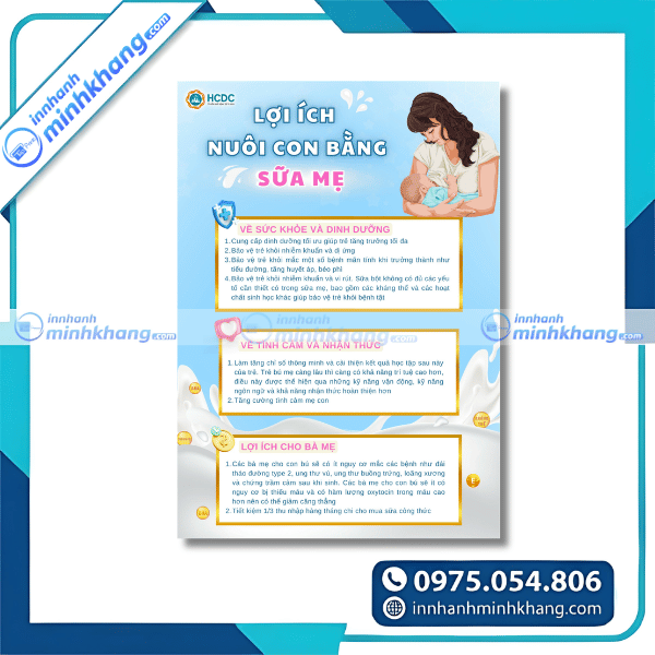 Mẫu tờ rơi tuyên truyền lợi ích sữa mẹ