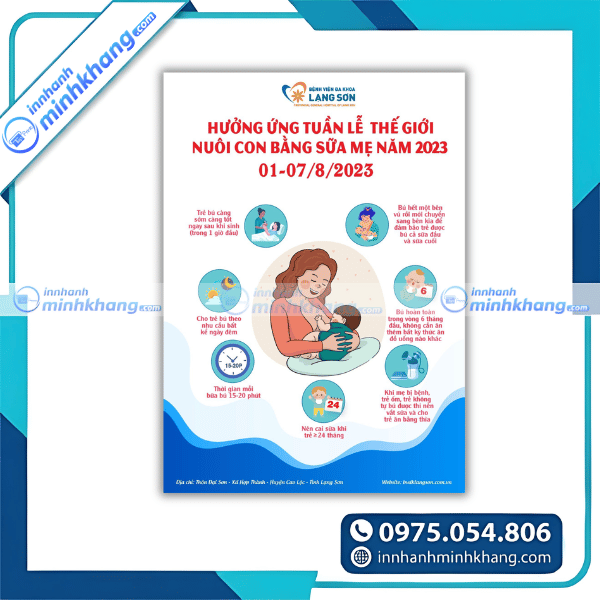 Mẫu tờ rơi khuyến khích nuôi con bằng sữa mẹ