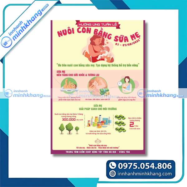 Mẫu tờ rơi tuyên truyền y tế về sữa mẹ