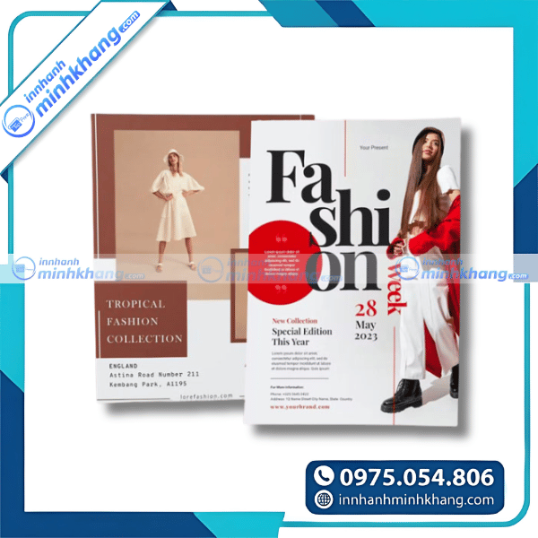 Mẫu tờ rơi thời trang thiết kế hiện đại và chuyên nghiệp