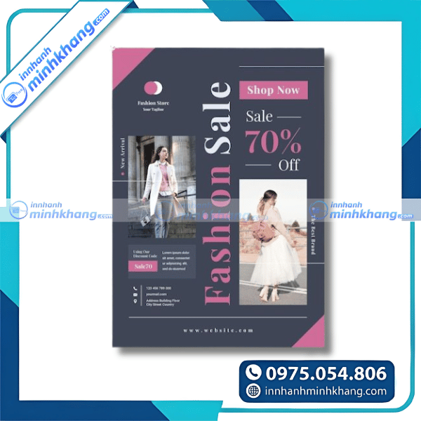 Mẫu tờ rơi thời trang unisex phong cách trẻ trung