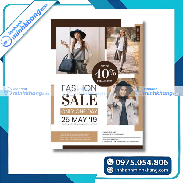 Mẫu tờ rơi thời trang đẹp dành cho cửa hàng quần áo