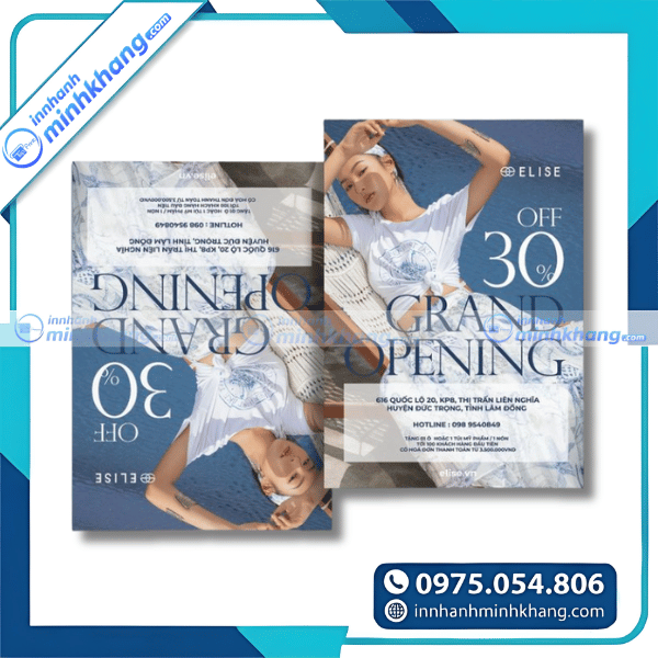 Mẫu tờ rơi quảng cáo bộ sưu tập thời trang mới