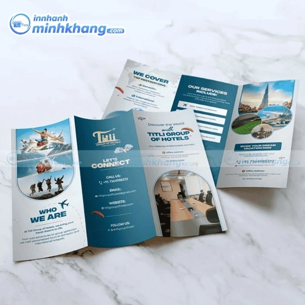 Brochure gấp ba (Tri-ford)