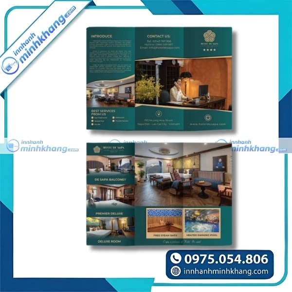 Mẫu brochure resort đẹp giúp quảng bá dịch vụ lưu trú