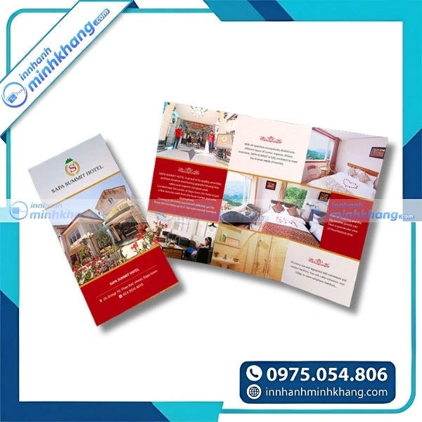 Mẫu brochure giới thiệu khách sạn với bố cục tinh tế và rõ ràng