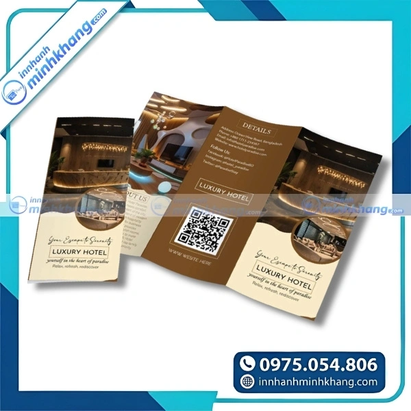 Mẫu brochure khách sạn chuyên nghiệp dành cho khu nghỉ dưỡng