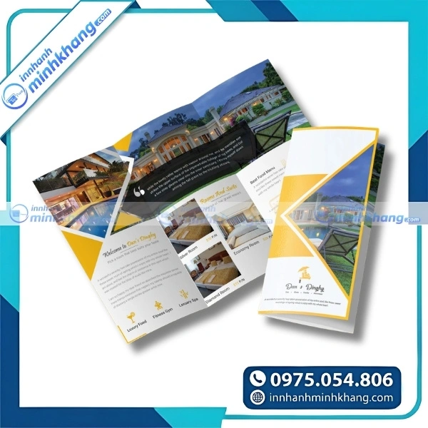 Mẫu brochure khách sạn đẹp phục vụ hoạt động marketing