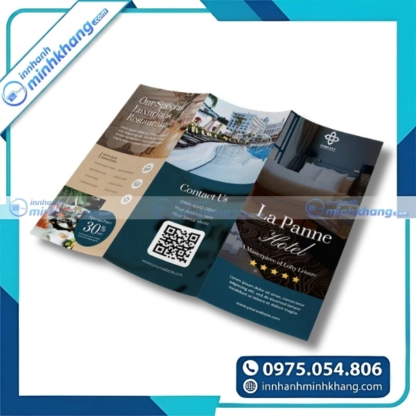 Mẫu brochure khách sạn giới thiệu đầy đủ tiện ích và dịch vụ