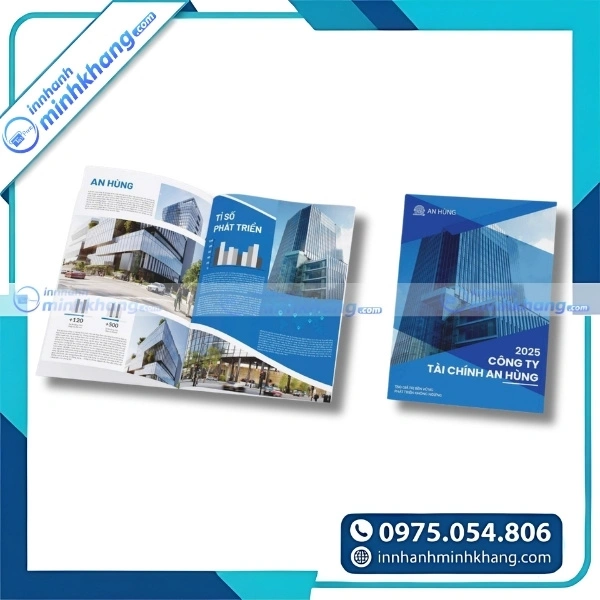Mẫu catalogue công ty với thiết kế tối giản và nội dung trực quan
