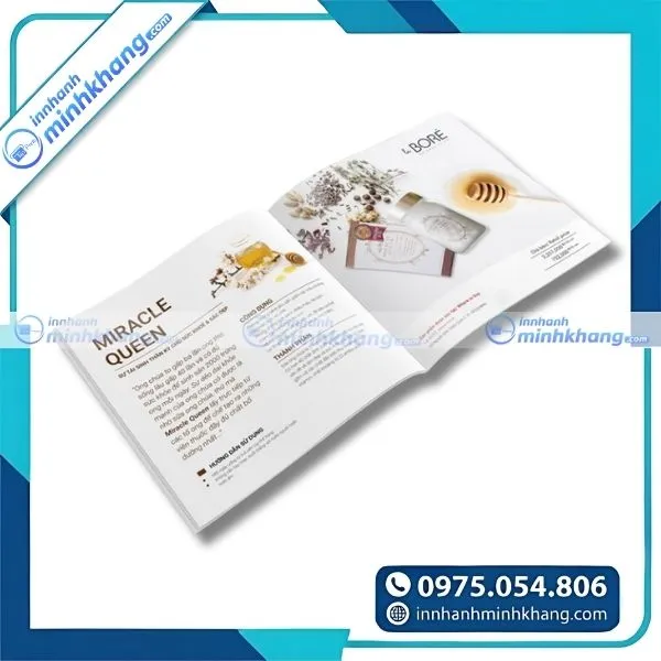 Mẫu catalogue mỹ phẩm với hình ảnh sắc nét và bố cục tinh tế
