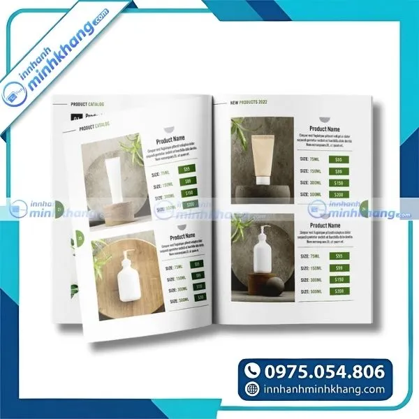 Mẫu thiết kế catalogue sản phẩm theo yêu cầu với nhiều phong cách