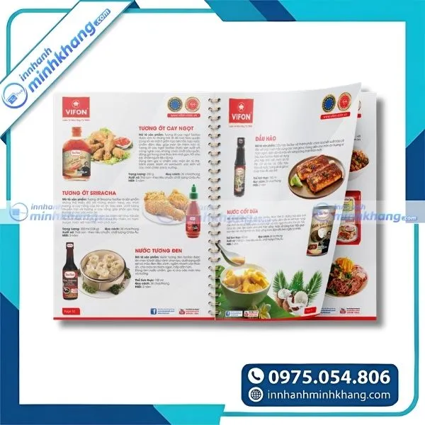Mẫu catalogue sản phẩm nhiều trang trình bày đầy đủ thông tin