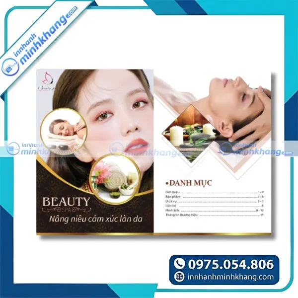 Mẫu catalogue spa đẹp với bố cục hiện đại và chuyên nghiệp