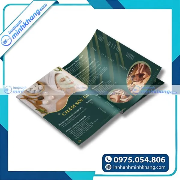 Mẫu catalogue chăm sóc sắc đẹp với bố cục rõ ràng dễ theo dõi