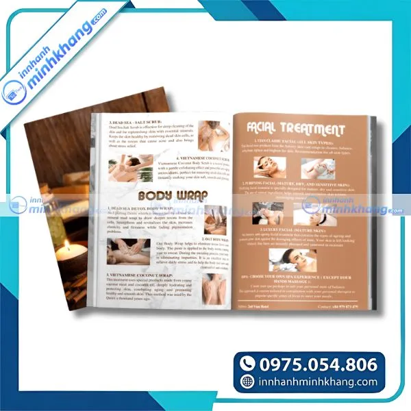 Mẫu catalogue spa phong cách tối giản sang trọng và tinh tế