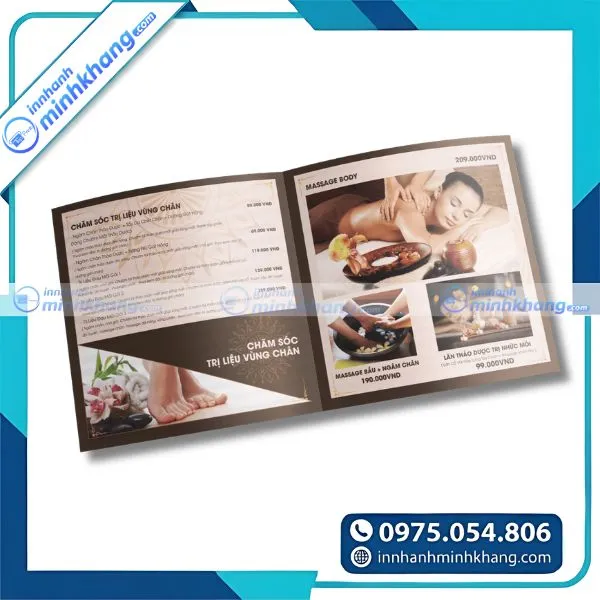 Mẫu catalogue dịch vụ spa chăm sóc da và làm đẹp toàn diện