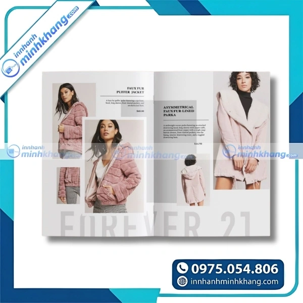 Mẫu catalogue quần áo thời trang với bố cục khoa học và đẹp mắt