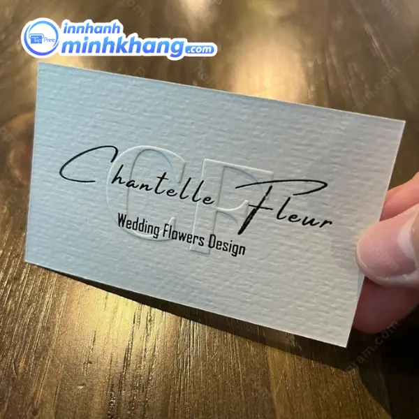 Mẫu name card được gia công dập nổi