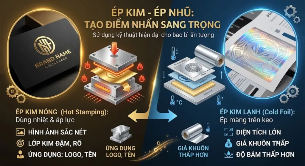 So sánh ép kim lạnh và ép kim nóng