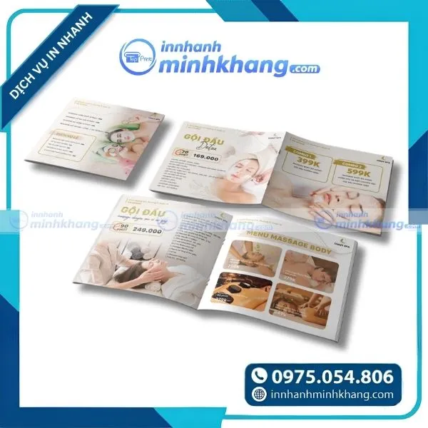 Mẫu catalogue quảng bá dịch vụ chăm sóc sắc đẹp