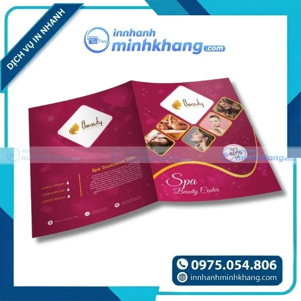 Mẫu catalogue liệu trình làm đẹp sang trọng