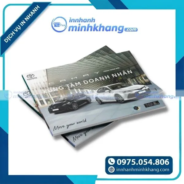 Mẫu catalogue giới thiệu xe hơi với hình ảnh sắc nét