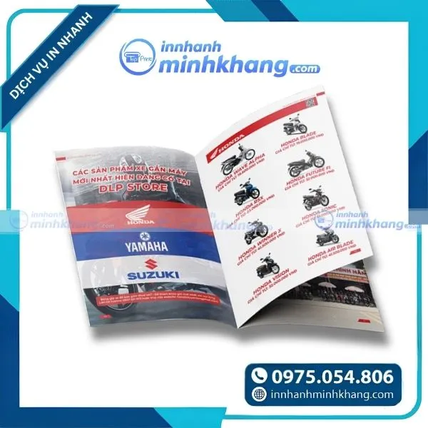 Mẫu catalogue trưng bày thông số kỹ thuật xe