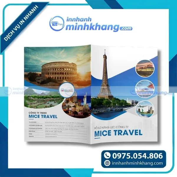 Mẫu catalogue giới thiệu lịch trình tour chi tiết