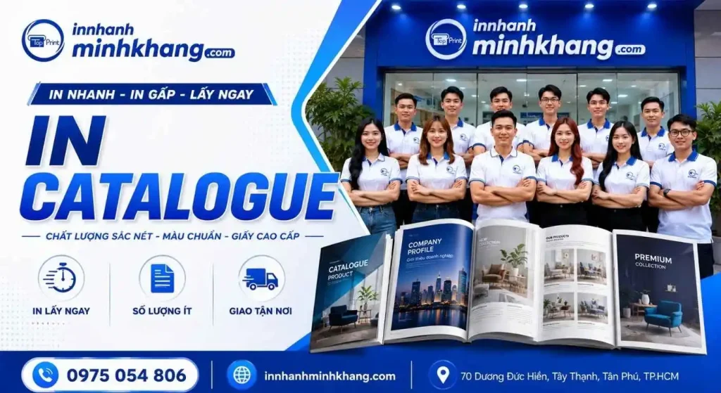 Đội ngũ thiết kế In Nhanh Minh Khang – địa chỉ in catalogue số lượng ít, lấy ngay tại TP.HCM & Hà Nội